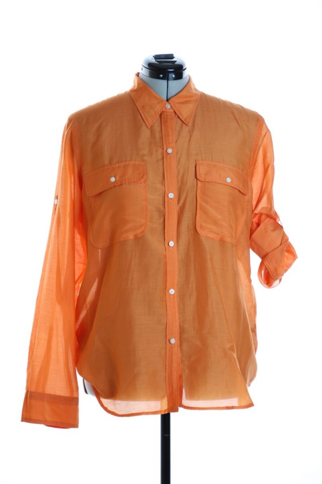 Блуза Ralph Lauren шелк хлопок оранж, XL, 50-52