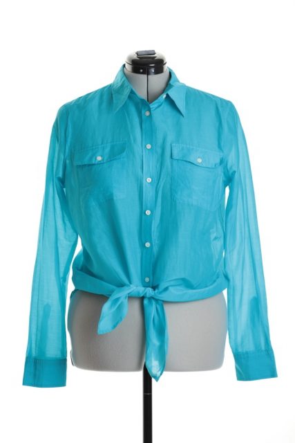 Блуза Ralph Lauren, хлопок-шелк, L, 48