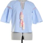 Блуза Zara, хлопок, XS, 40