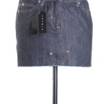 Мини юбка джинсовая Sisley, хлопок, XS, 40