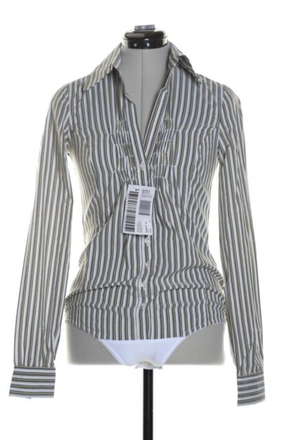 Блузка-боди Sisley, хлопок, XS, 40