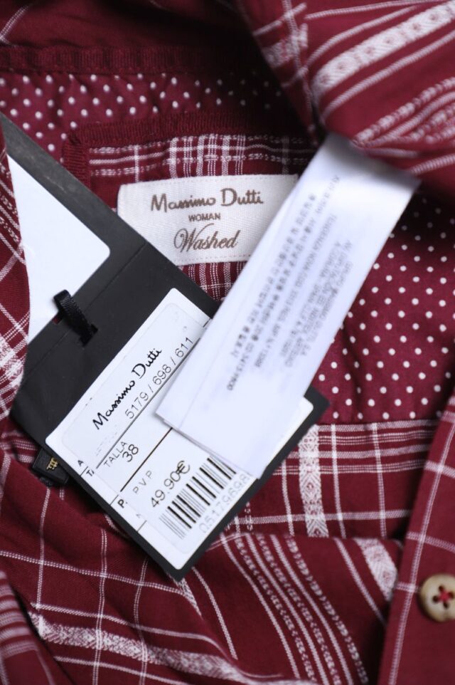 Блузка с бантом Massimo Dutti, хлопок, S/M, 44 — изображение 9