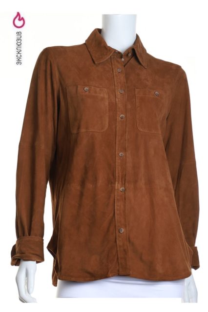Рубашка Ralph Lauren, замша натуральная, M, 46