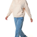 Толстовка оверсайз с начесом Stefanel, хлопок, S, 42-44