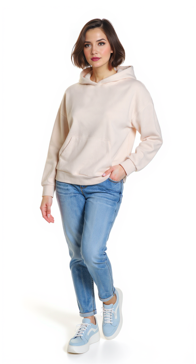 Толстовка с начесом и капюшоном Stefanel, хлопок, L/XL, 50