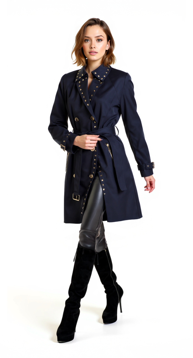 Тренч куртка Michael Kors, хлопок, M, 46