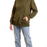 Толстовка с капюшоном и начесом Stefanel, хлопок, M, 46