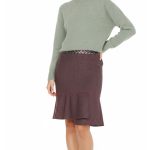 Юбка-годе Blumarine, шелк-шерсть, M, 46