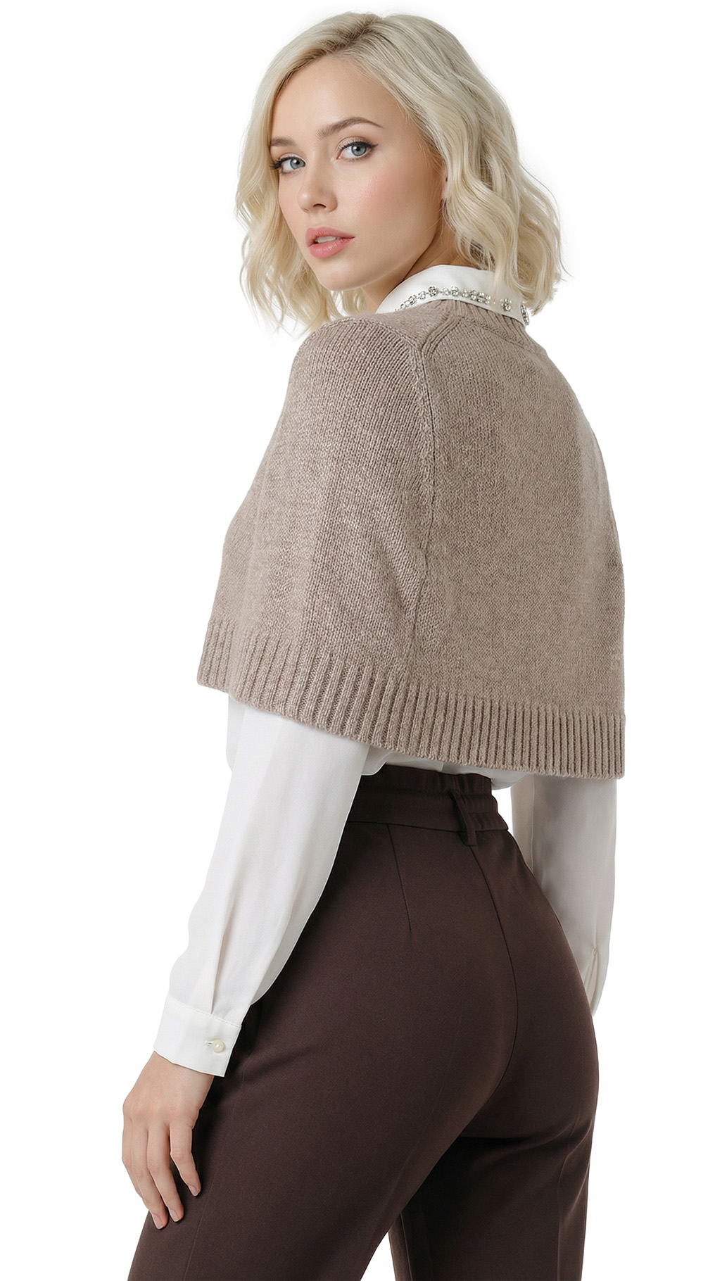 Джемпер болеро Cop Copine, шерсть-альпака, S, 42 — изображение 3