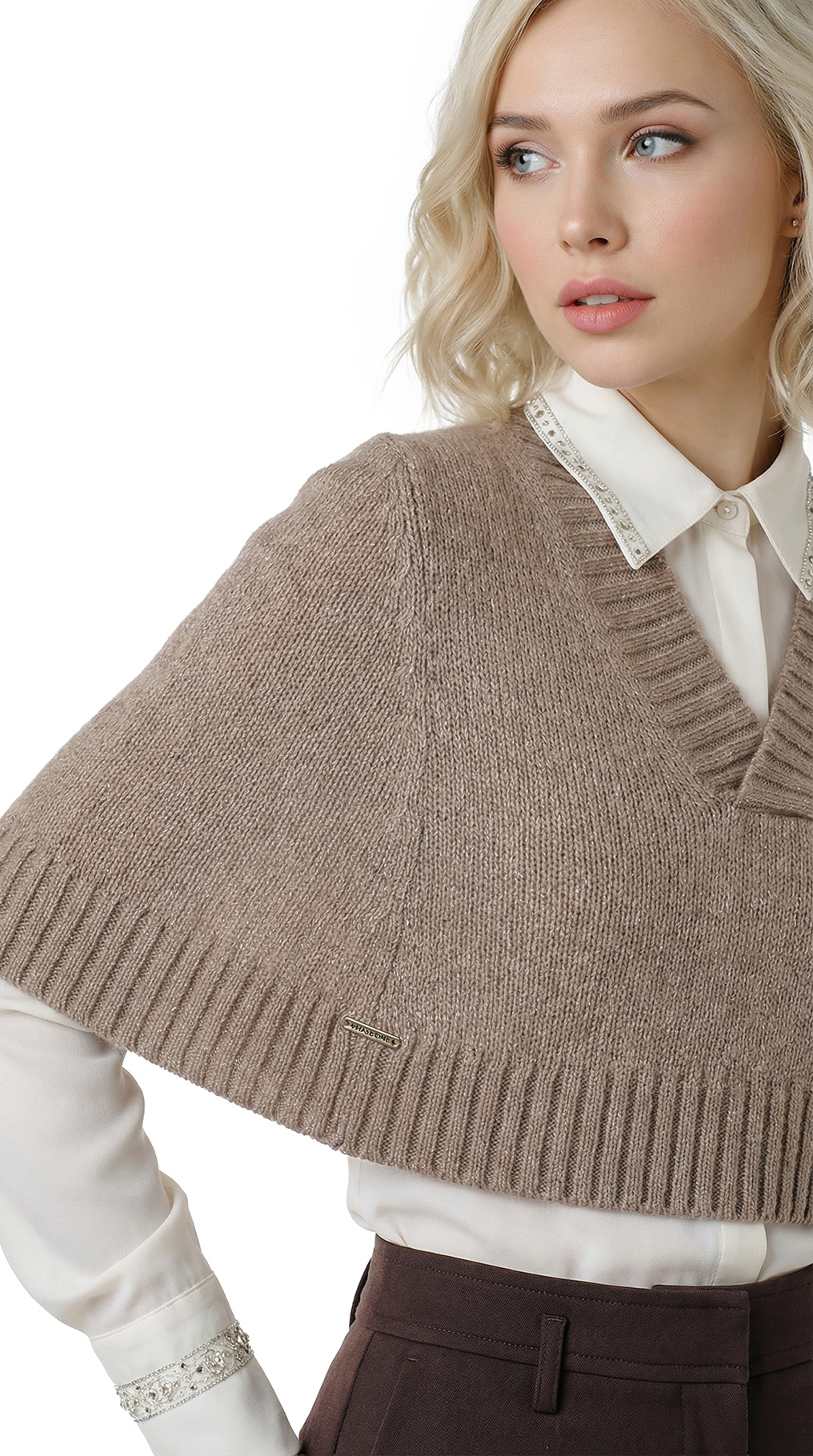 Джемпер болеро Cop Copine, шерсть-альпака, S, 42 — изображение 5