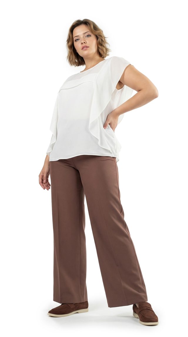 Блуза с воланами Max Mara, 3XL, 56