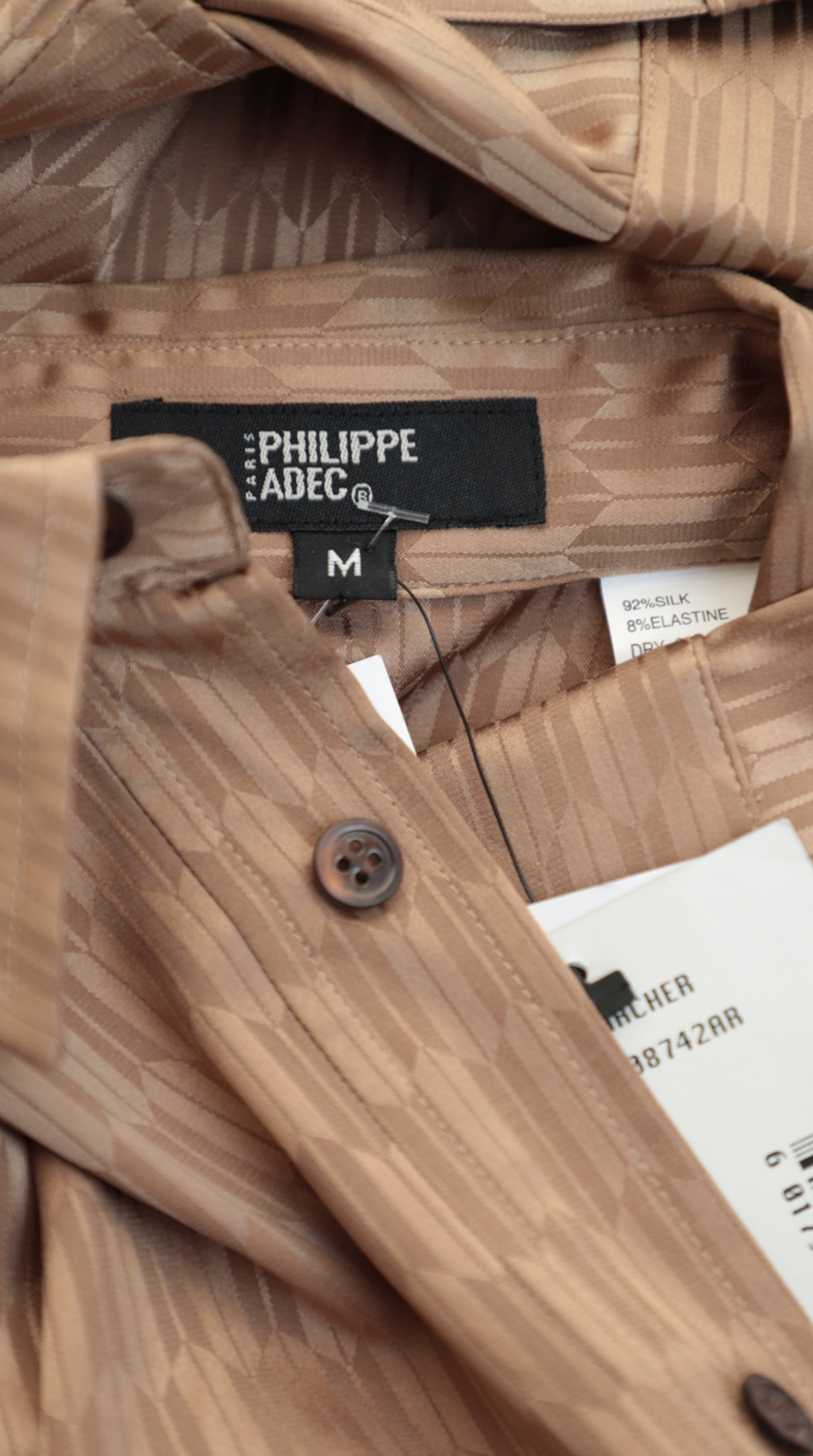 Блузка Philippe Adec, шелк, S/M, 44 — изображение 8