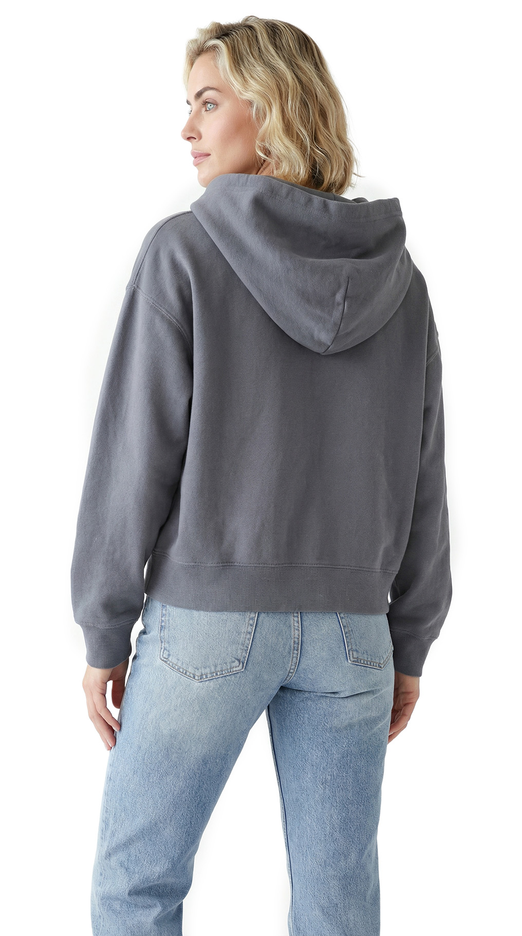 Толстовка с капюшоном и начесом Stefanel, хлопок, L, 48 — изображение 3