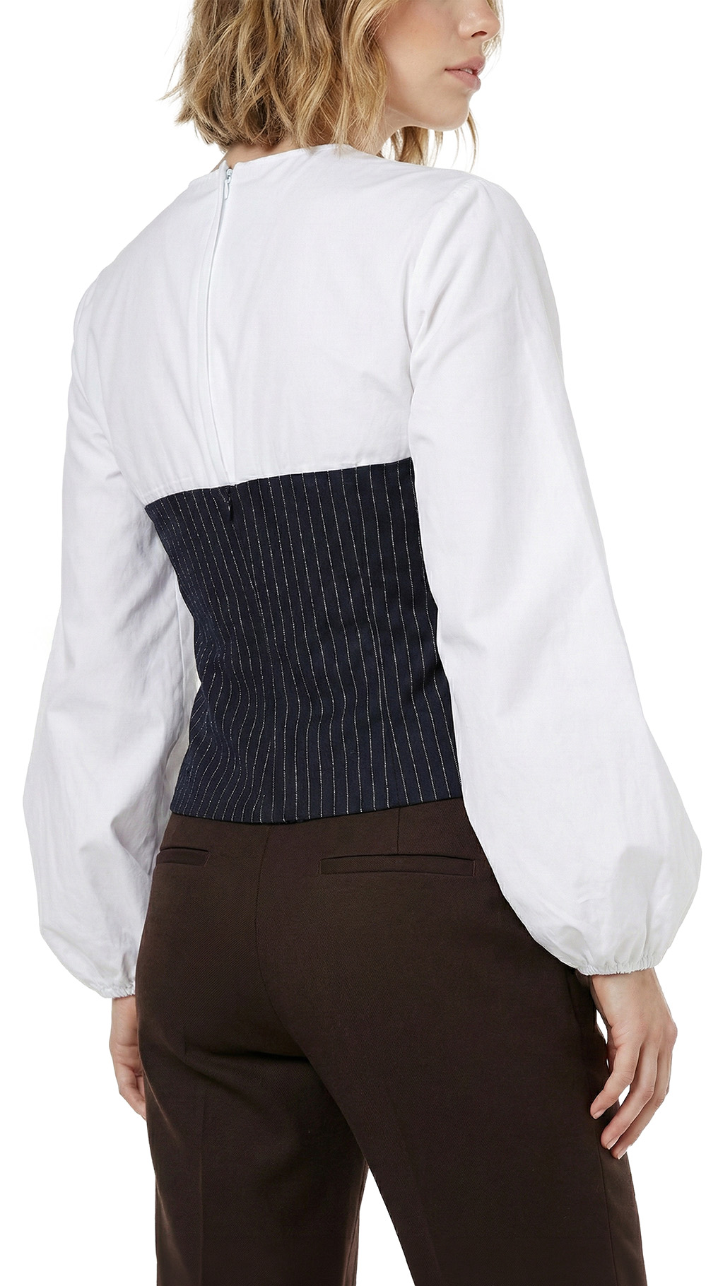 Блузка H&M, хлопок-вискоза, M, 46 — изображение 3