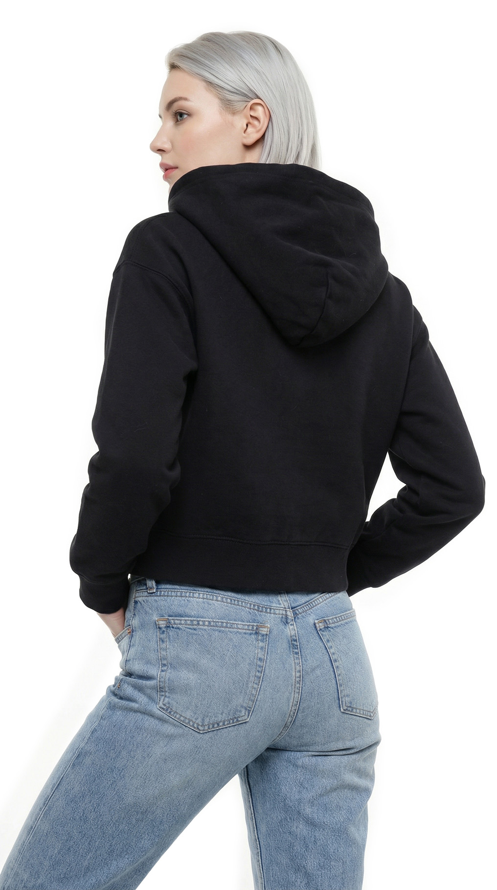 Толстовка с капюшоном и начесом Stefanel, хлопок, XS/S, 40-42 — изображение 3