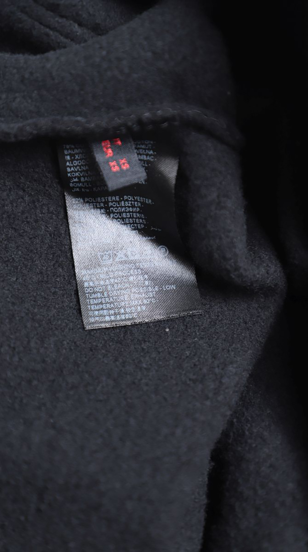 Толстовка с капюшоном и начесом Stefanel, хлопок, XS/S, 40-42 — изображение 8