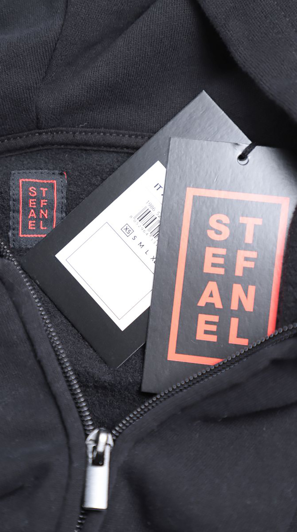 Толстовка с капюшоном и начесом Stefanel, хлопок, XS/S, 40-42 — изображение 9