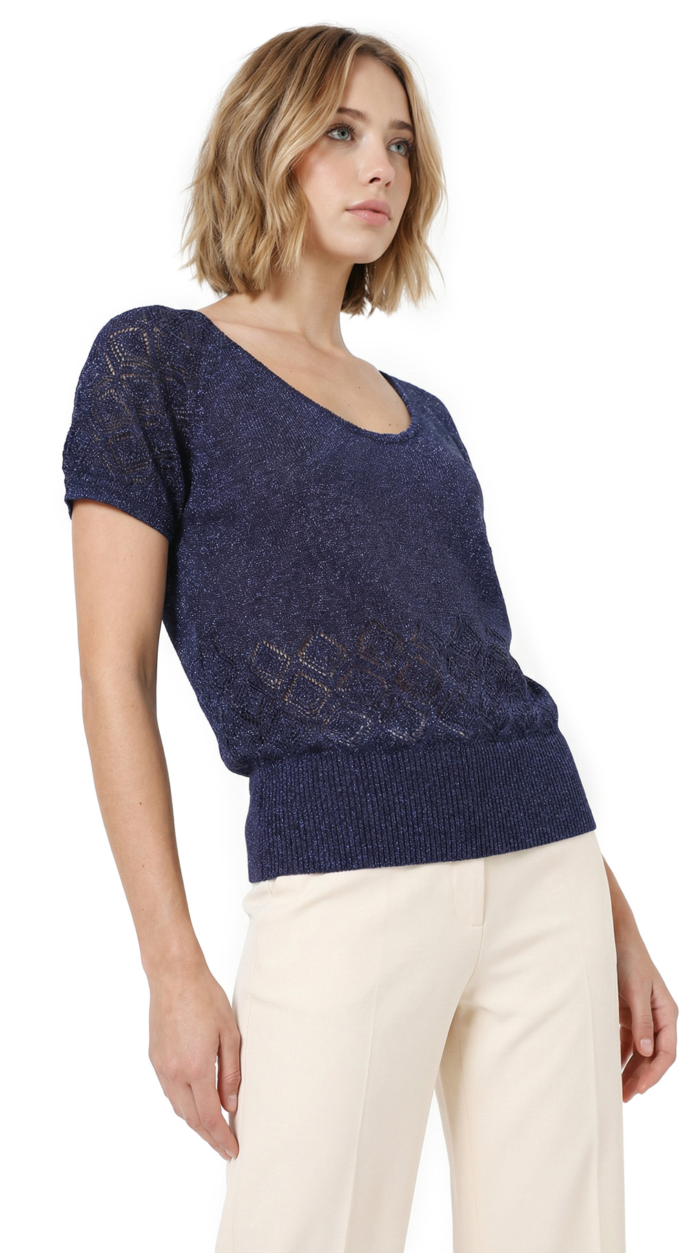 Джемпер Max Mara, вискоза-металлик, M, 46 — изображение 2