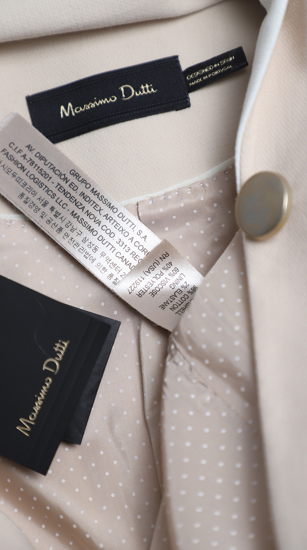 Пиджак Massimo Dutti, хлопок, M, 46 — изображение 8