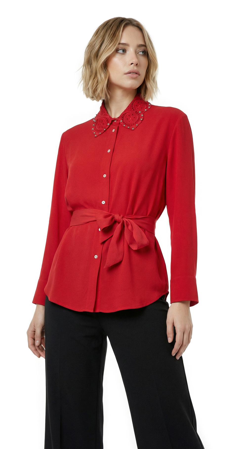 Блузка Sandro Paris, вискоза, M, 46 — изображение 4