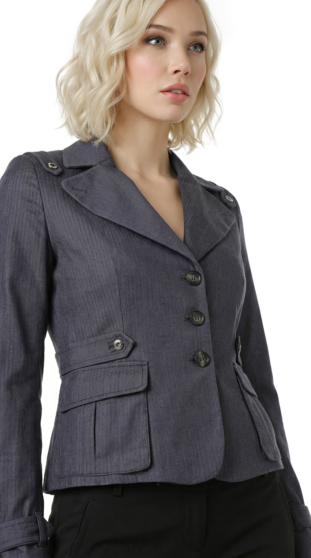 Жакет Pinko, шерсть-вискоза, S/M, 44 — изображение 3