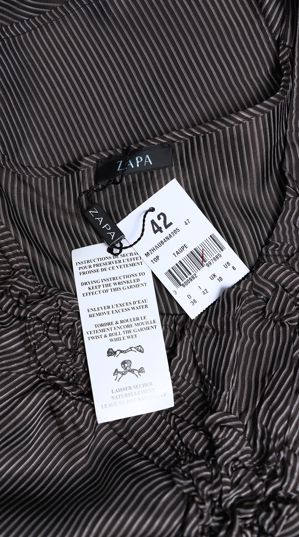 Блузка Zapa Paris, вискоза-ацетат, M, 46 — изображение 8