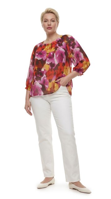 Блуза Jones New York, шелк, XL, 52