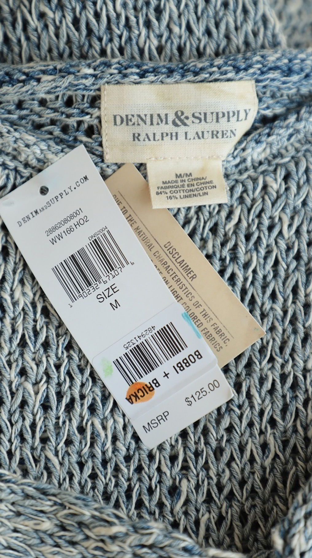 Джемпер Ralph Lauren, хлопок-лен, M, 46 — изображение 8