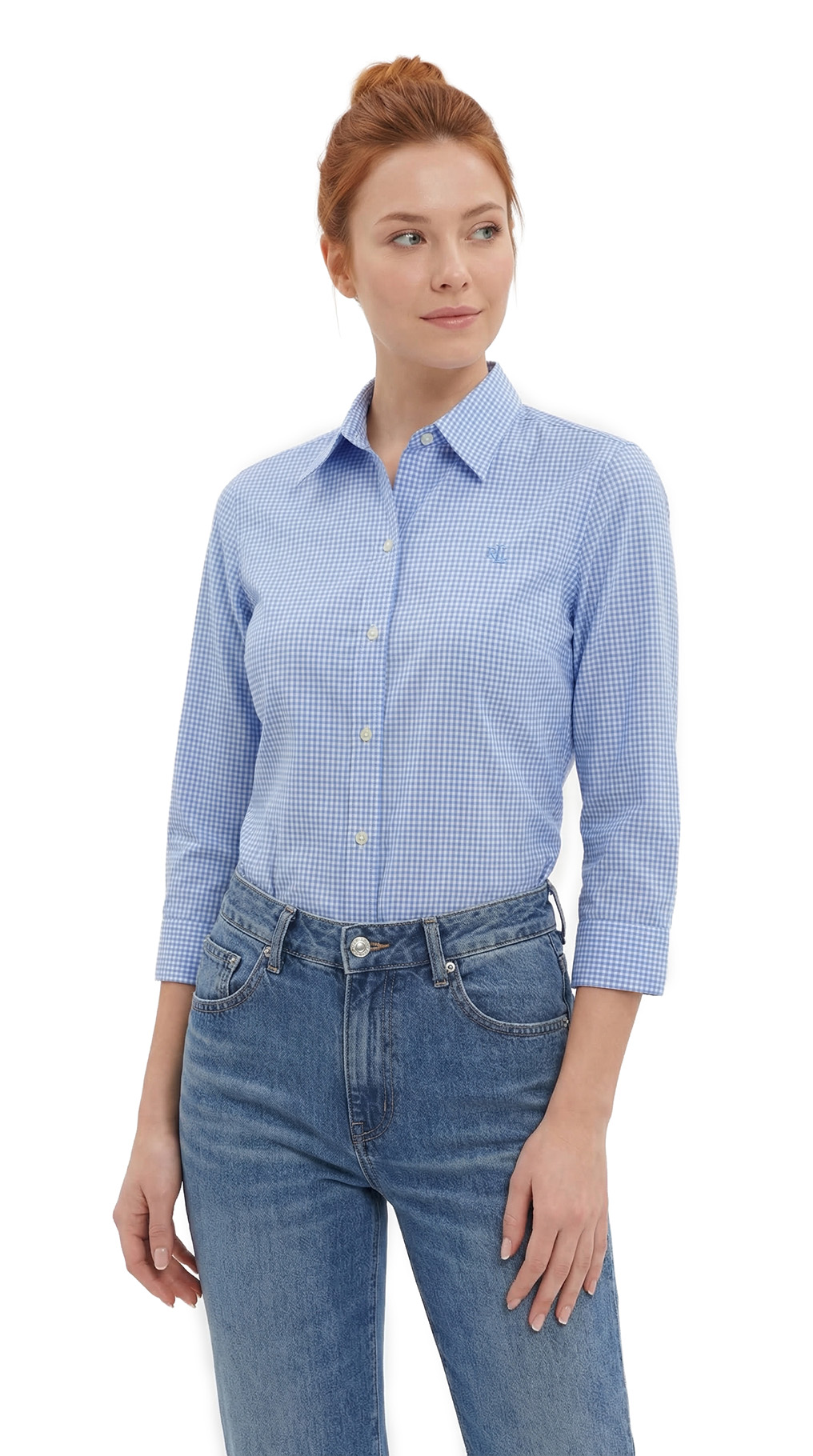 Блузка рубашка Ralph Lauren, хлопок, S/M, 44 — изображение 2