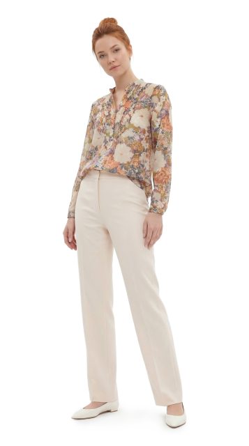 Блузка Zara, шелк-хлопок, S/M, 44