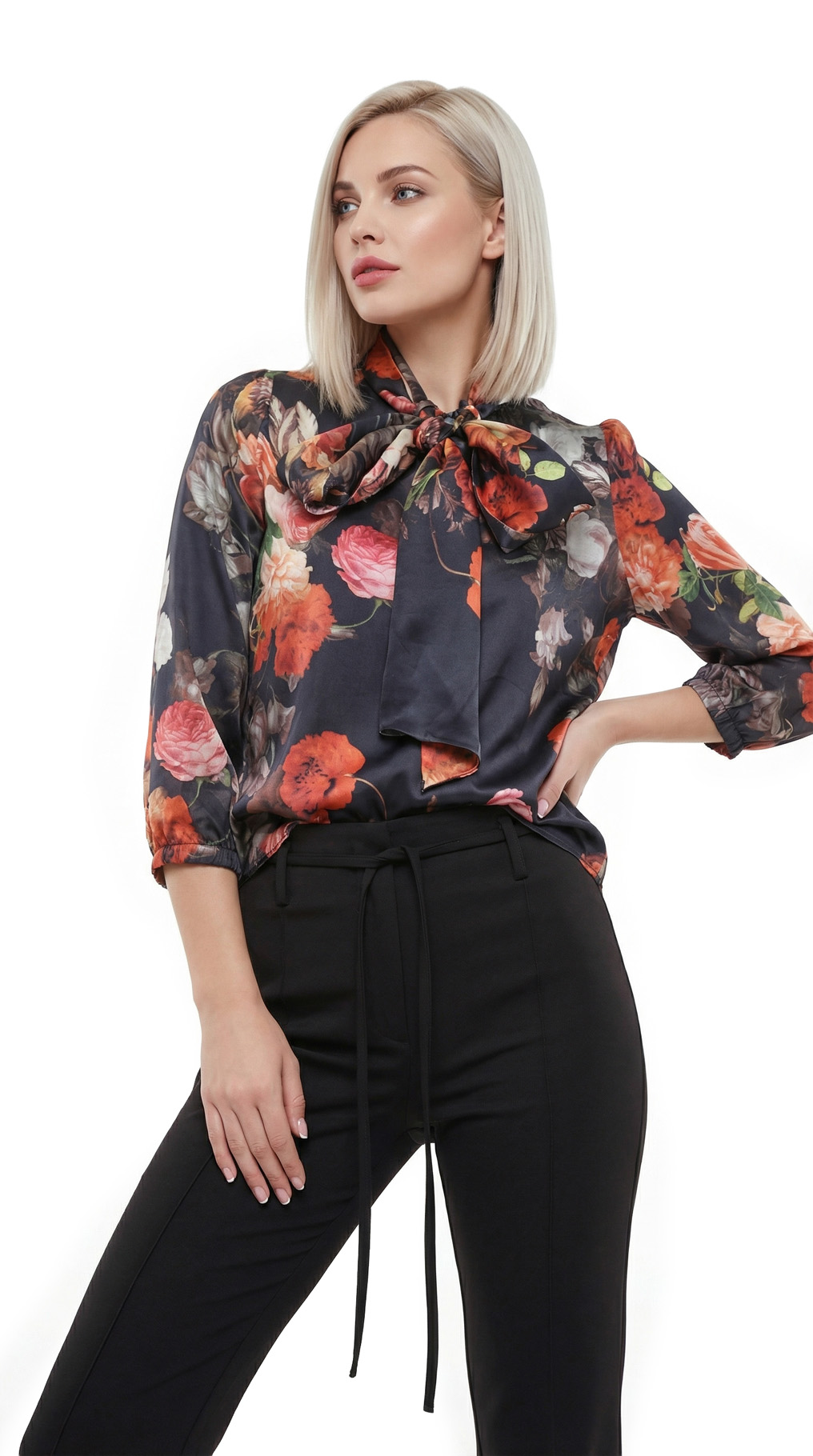 Блуза Vanilla, шелк, S/M, 44 — изображение 2