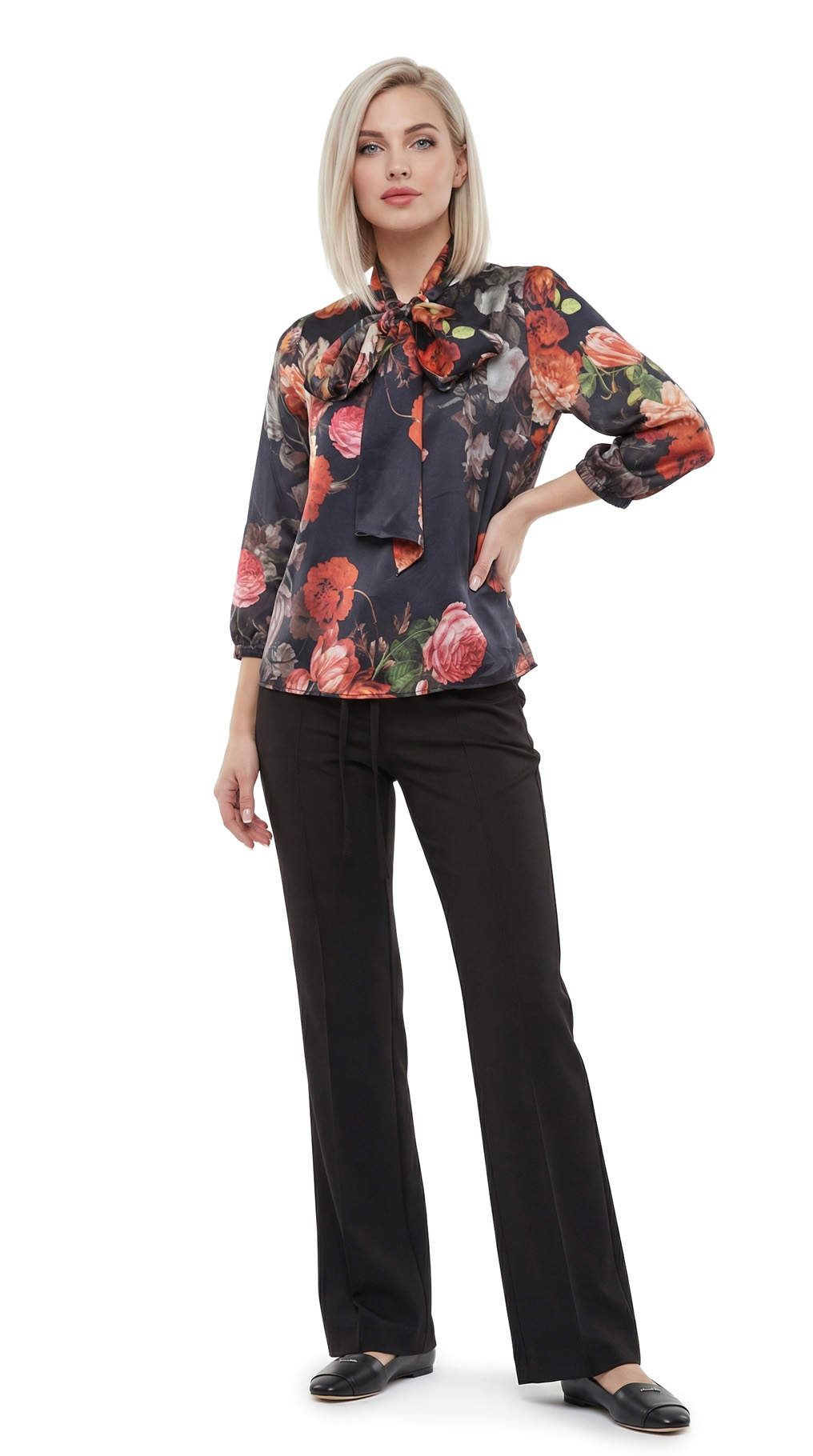 Блуза Vanilla, шелк, S/M, 44