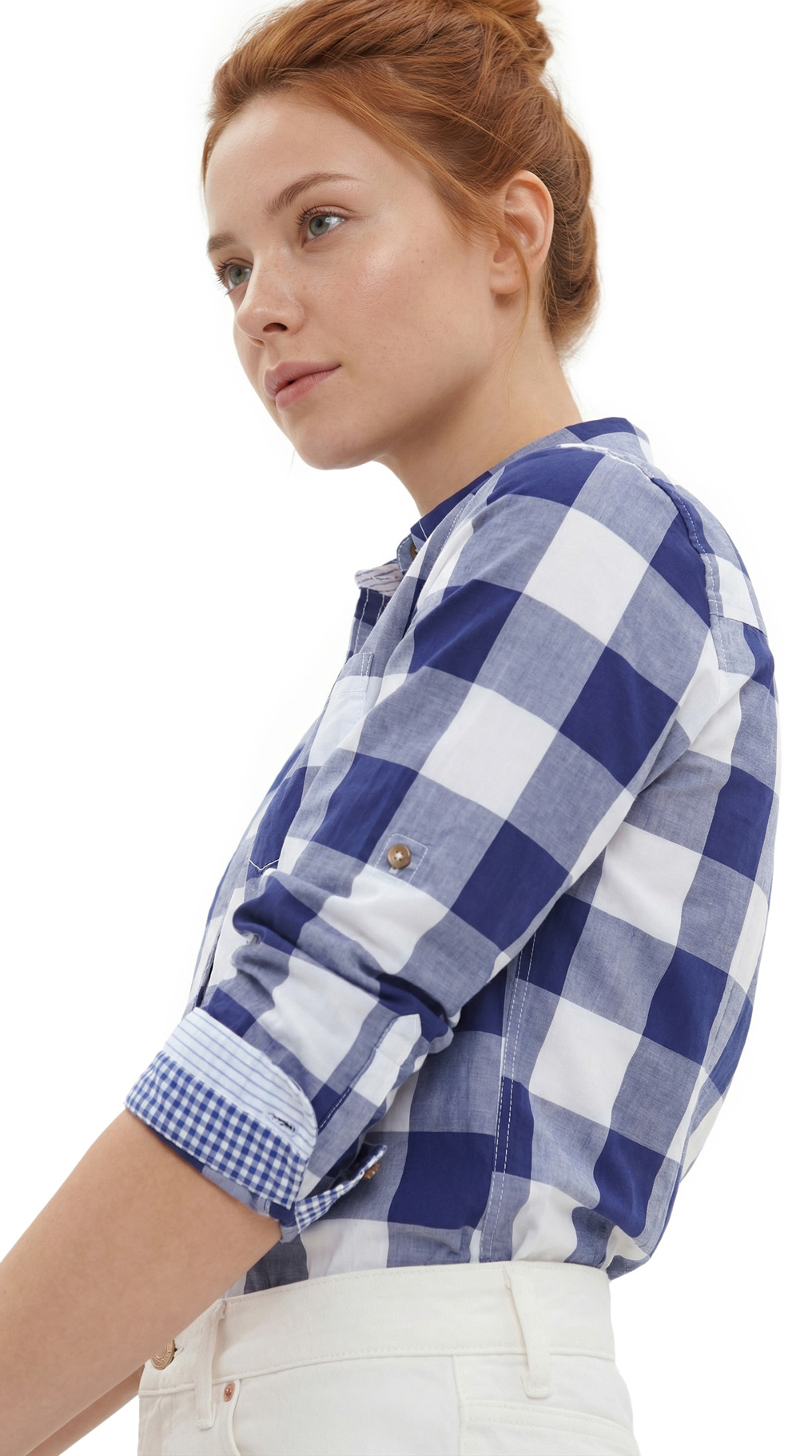 Блузка рубашка Massimo Dutti, хлопок, S/M, 44 — изображение 4