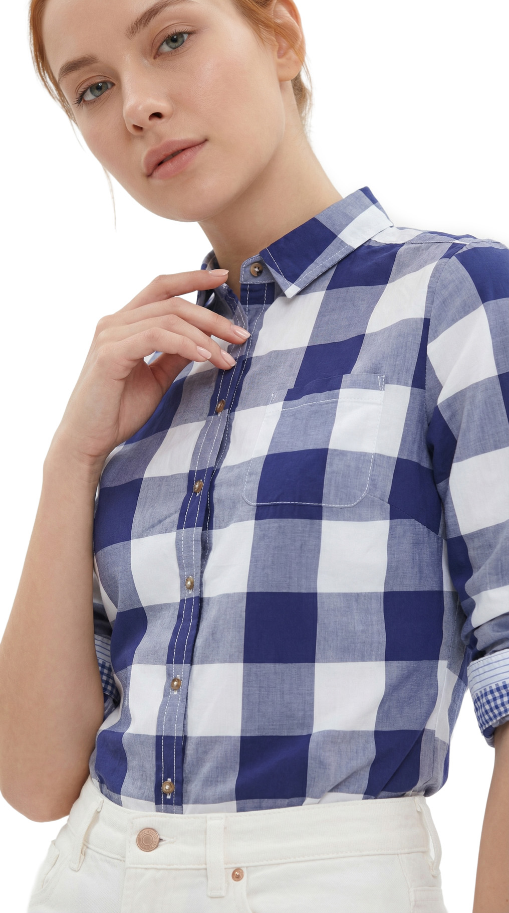 Блузка рубашка Massimo Dutti, хлопок, S/M, 44 — изображение 5