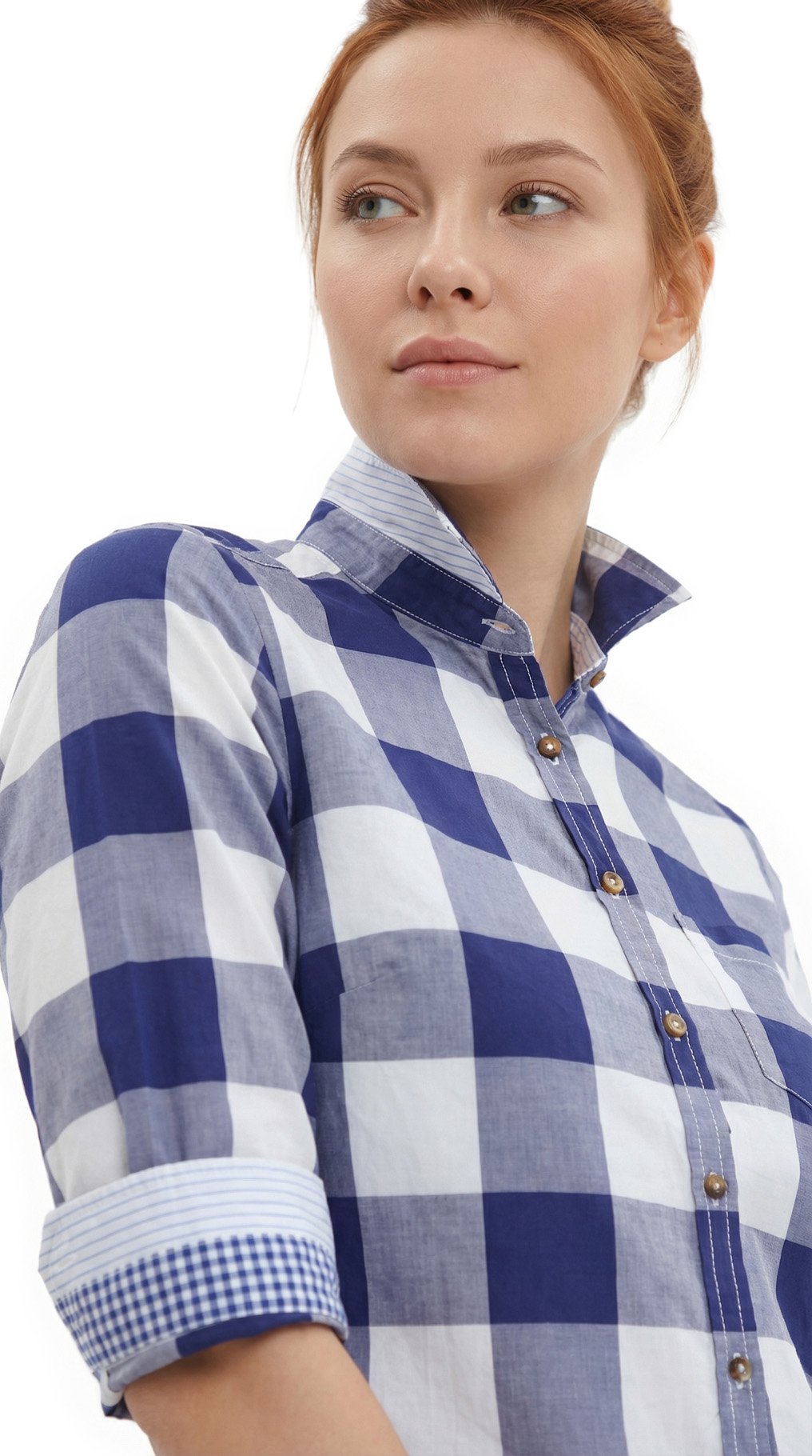 Блузка рубашка Massimo Dutti, хлопок, S/M, 44 — изображение 6