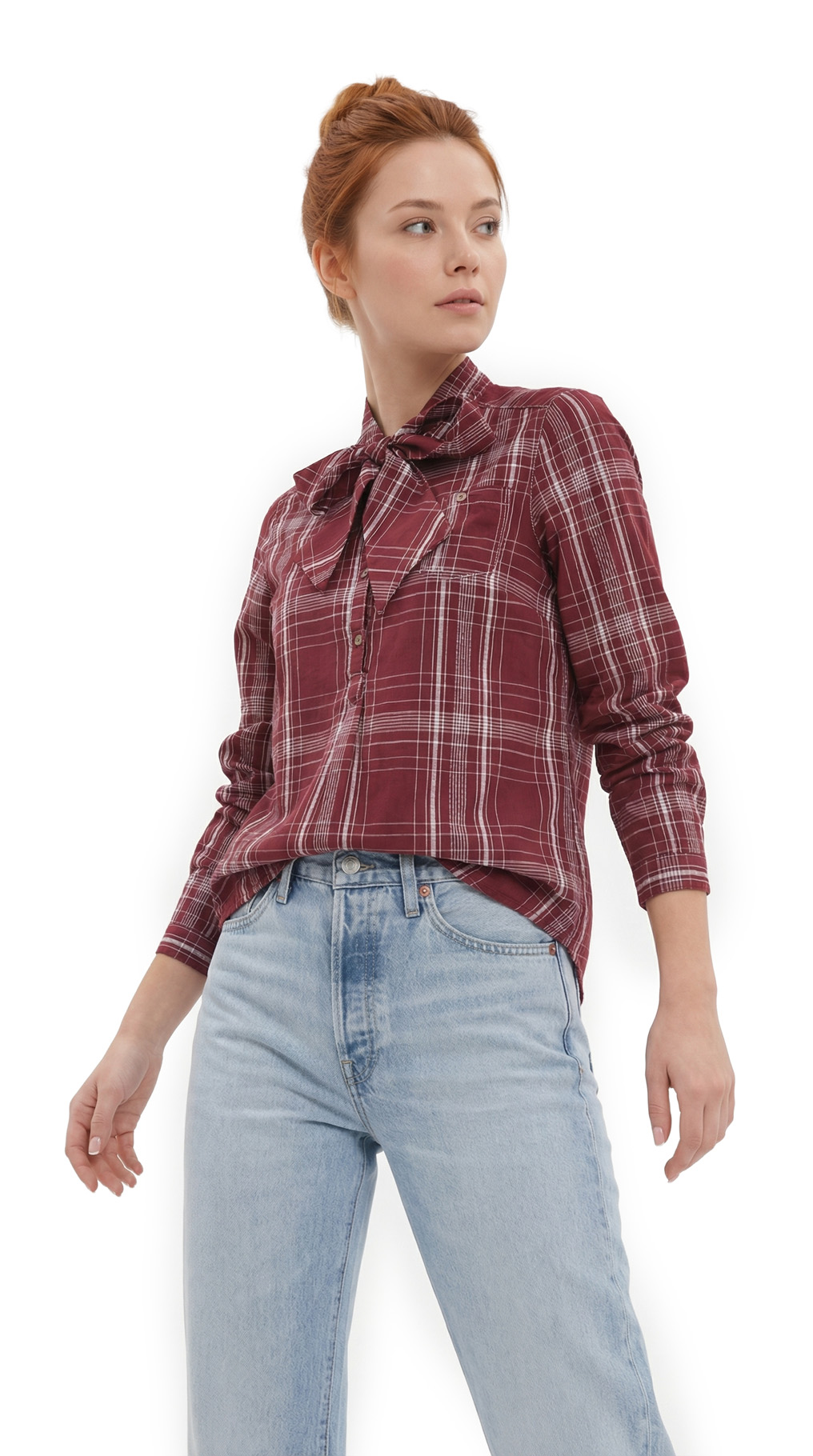 Блузка рубашка Massimo Dutti, хлопок, S/M, 44 — изображение 2