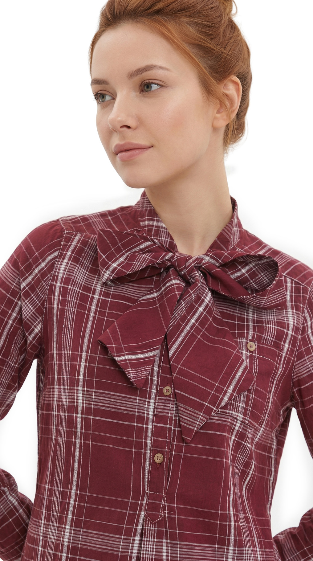 Блузка рубашка Massimo Dutti, хлопок, S/M, 44 — изображение 6