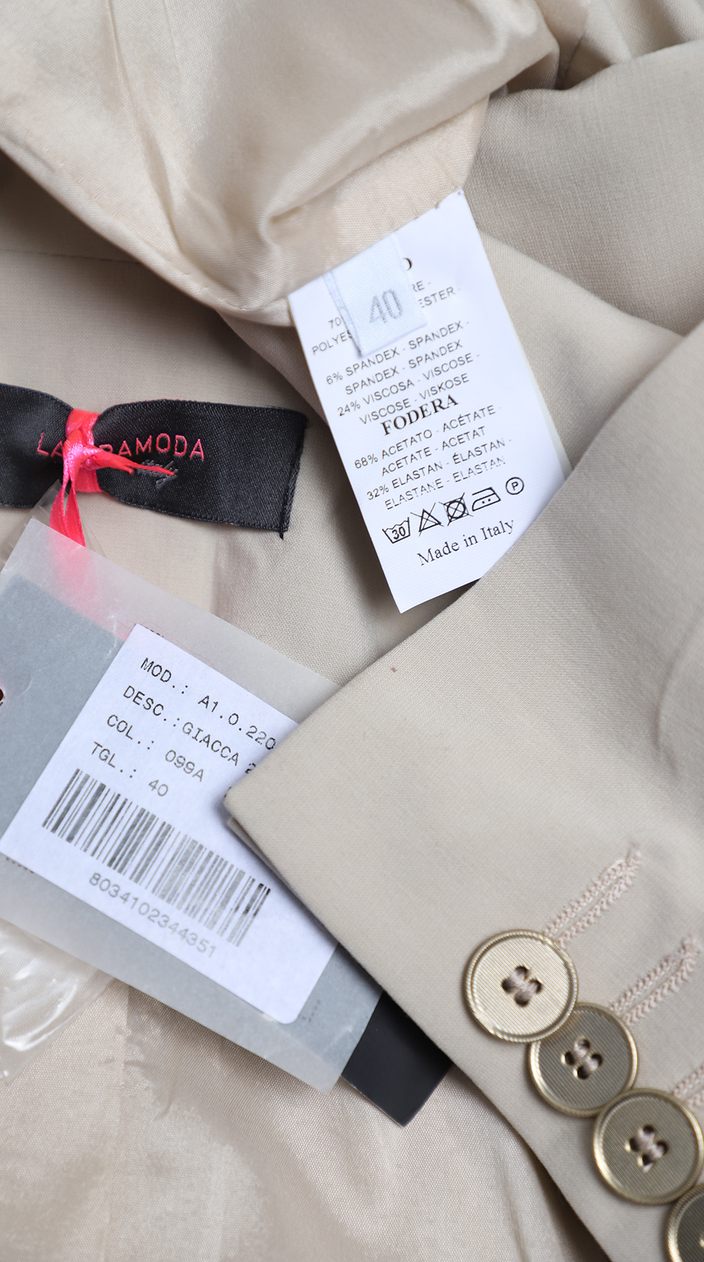 Пиджак Laltramoda, вискоза, S, 42 — изображение 8