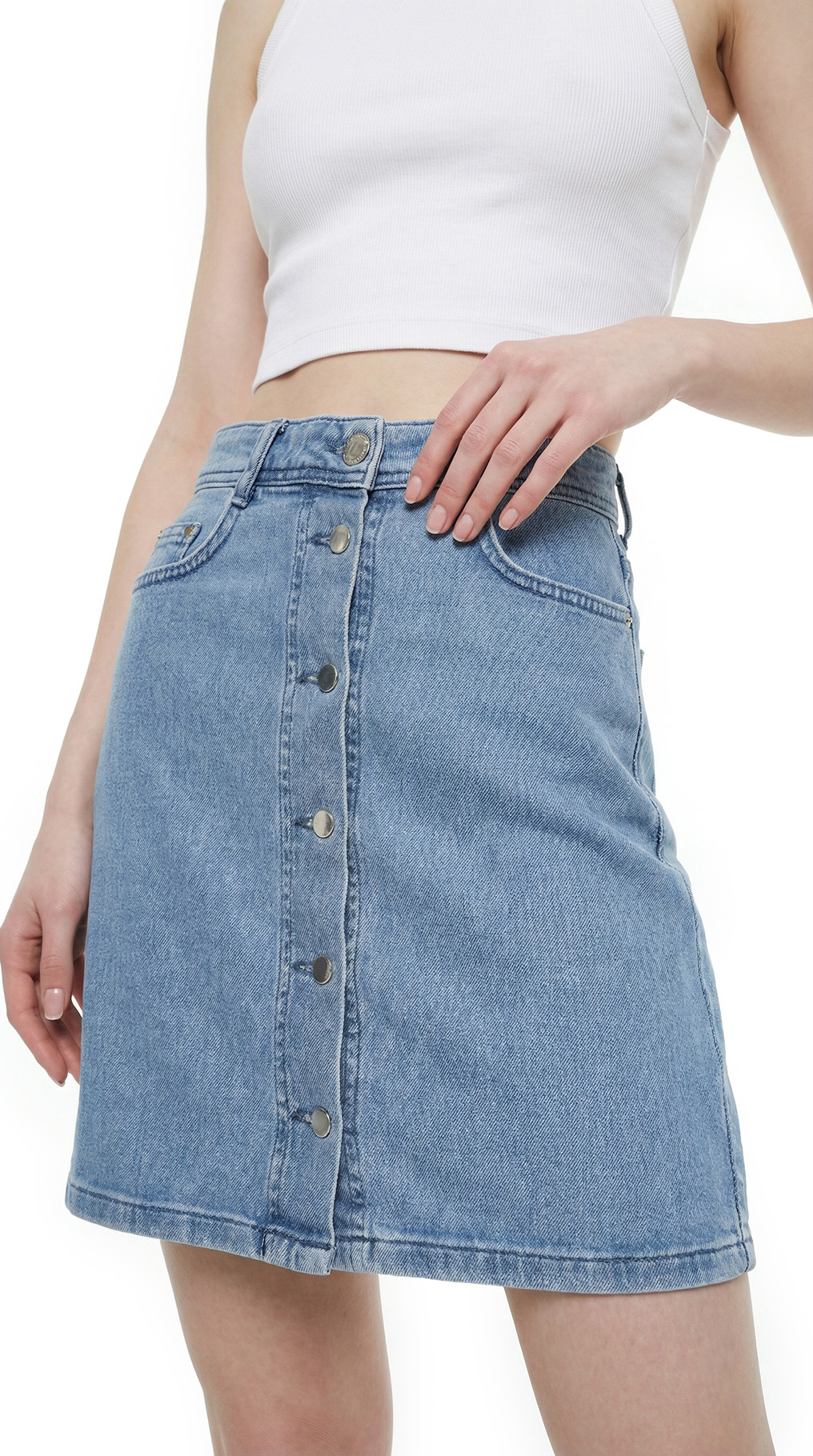 Юбка Max Mara (Pennyblack), хлопок джинса, S, 42 — изображение 2