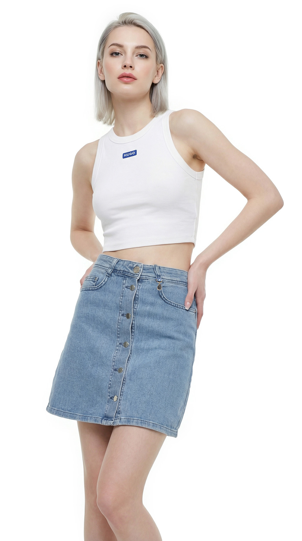 Юбка Max Mara (Pennyblack), хлопок джинса, S, 42 — изображение 8