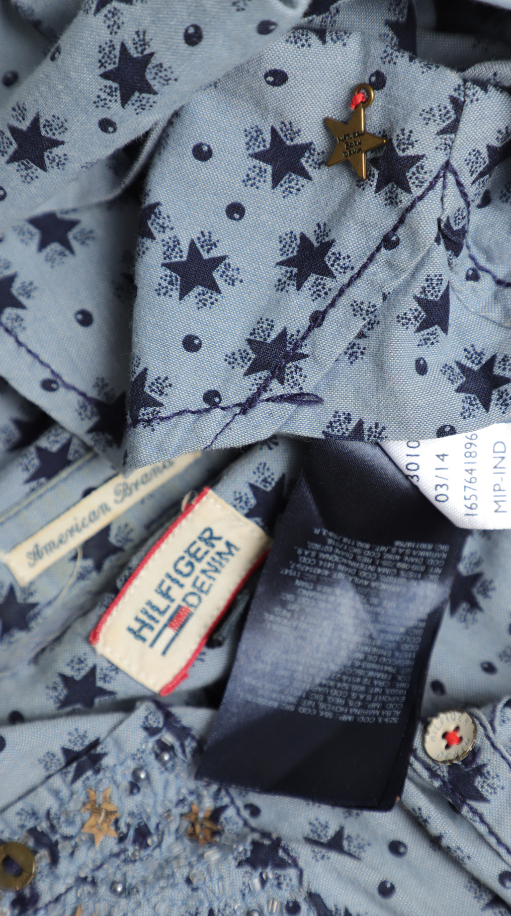 Блузка рубашка Tommy Hilfiger, хлопок, S/M, 44 — изображение 8