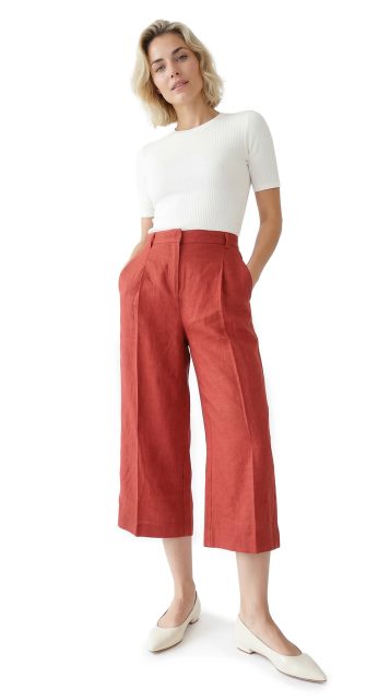 Брюки кюлоты Max Mara (Weekend), лен, L, 48