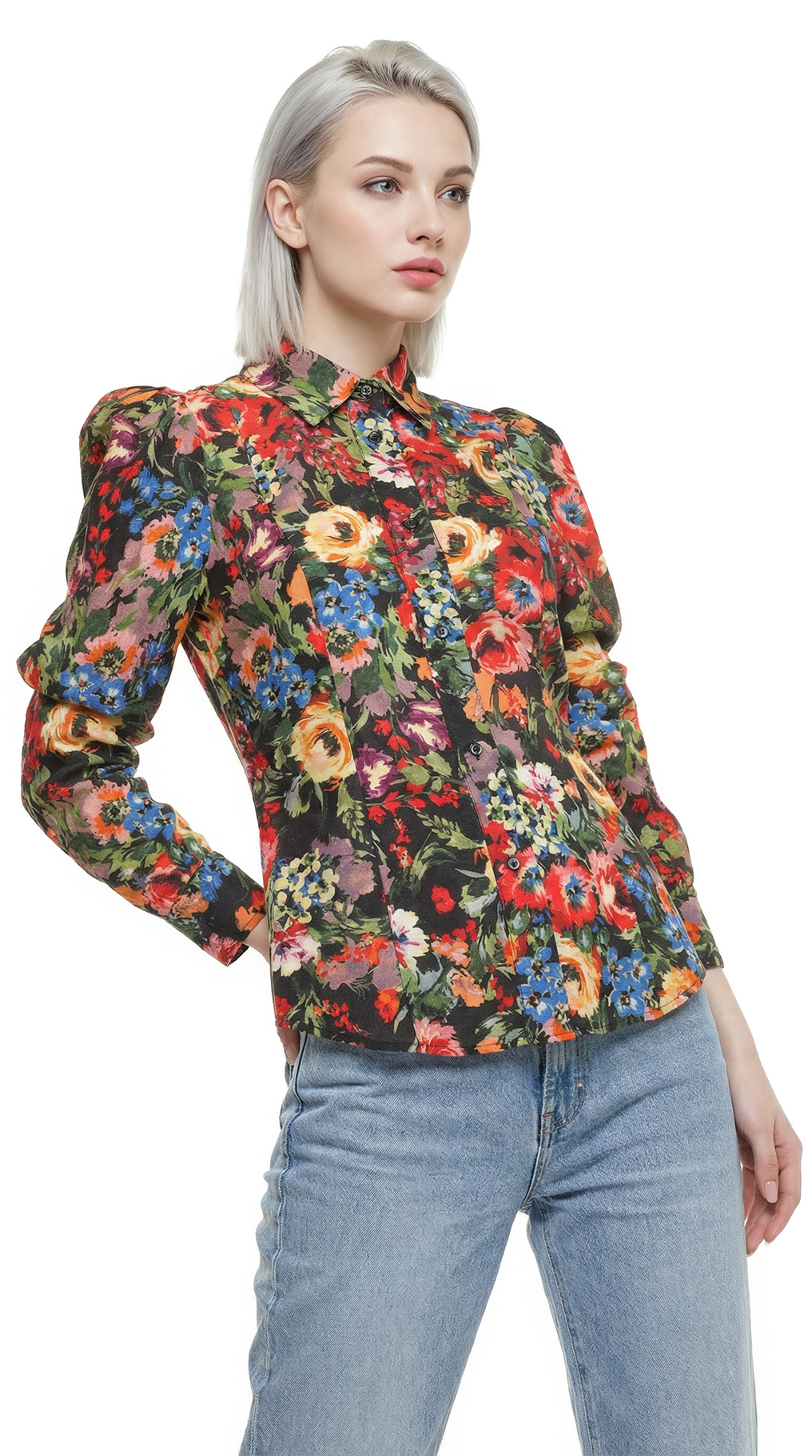 Блузка Moschino Love, вискоза-шерсть, S, 42 — изображение 2