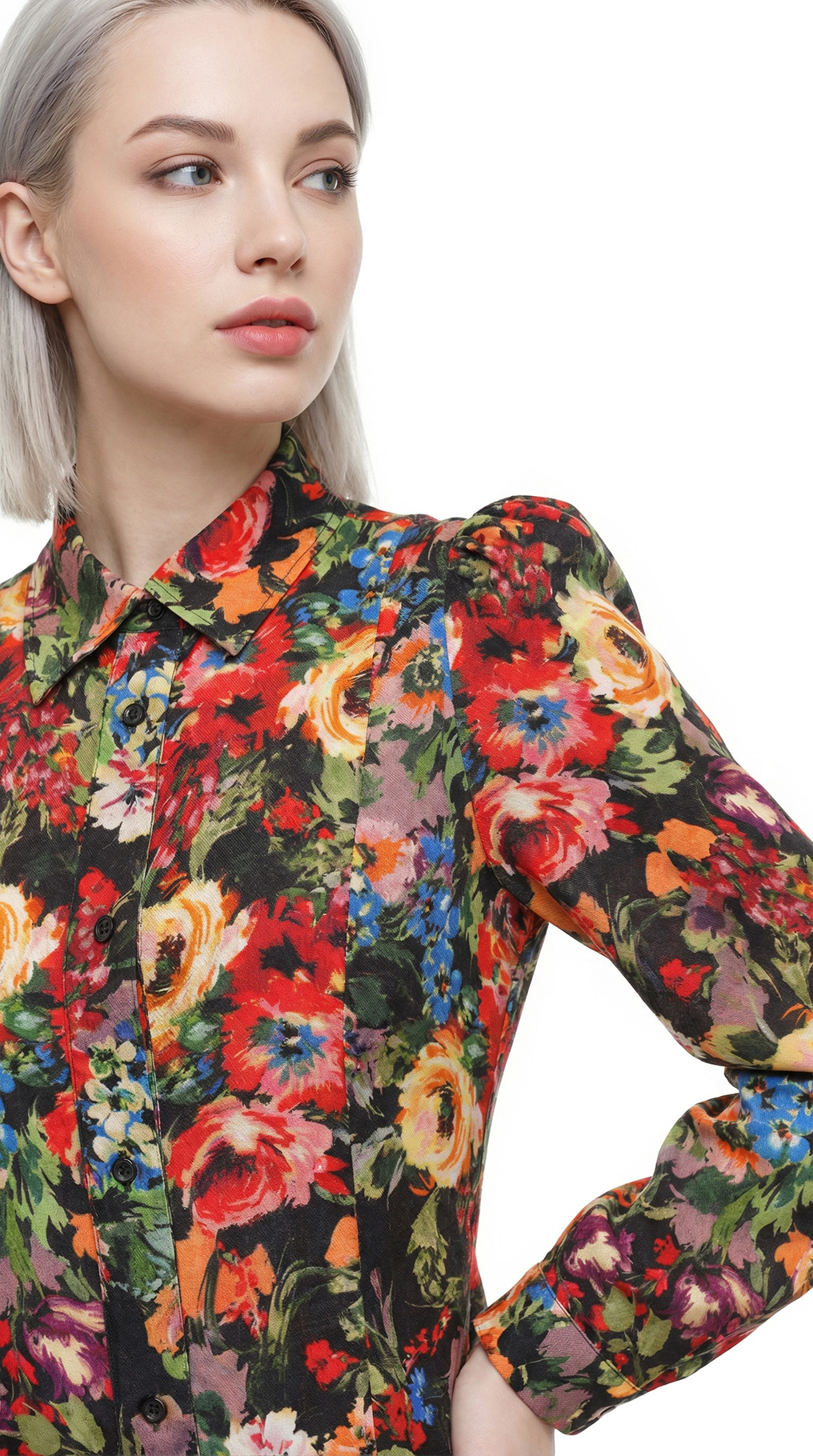 Блузка Moschino Love, вискоза-шерсть, S, 42 — изображение 5