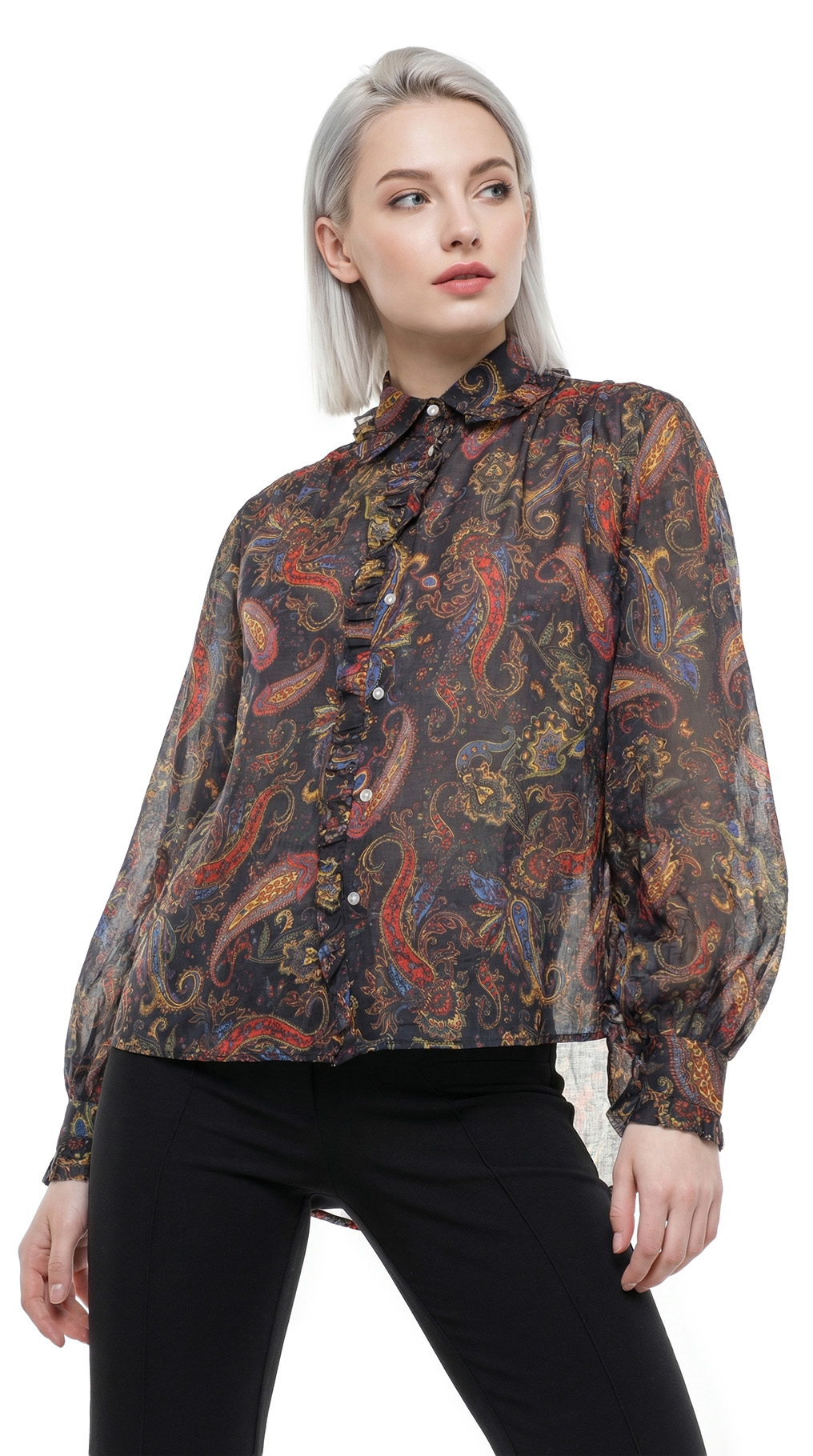 Блуза Maje, хлопок, XS-S, 40-42 — изображение 2