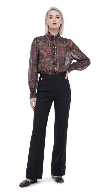 Блуза Maje, хлопок, XS-S, 40-42