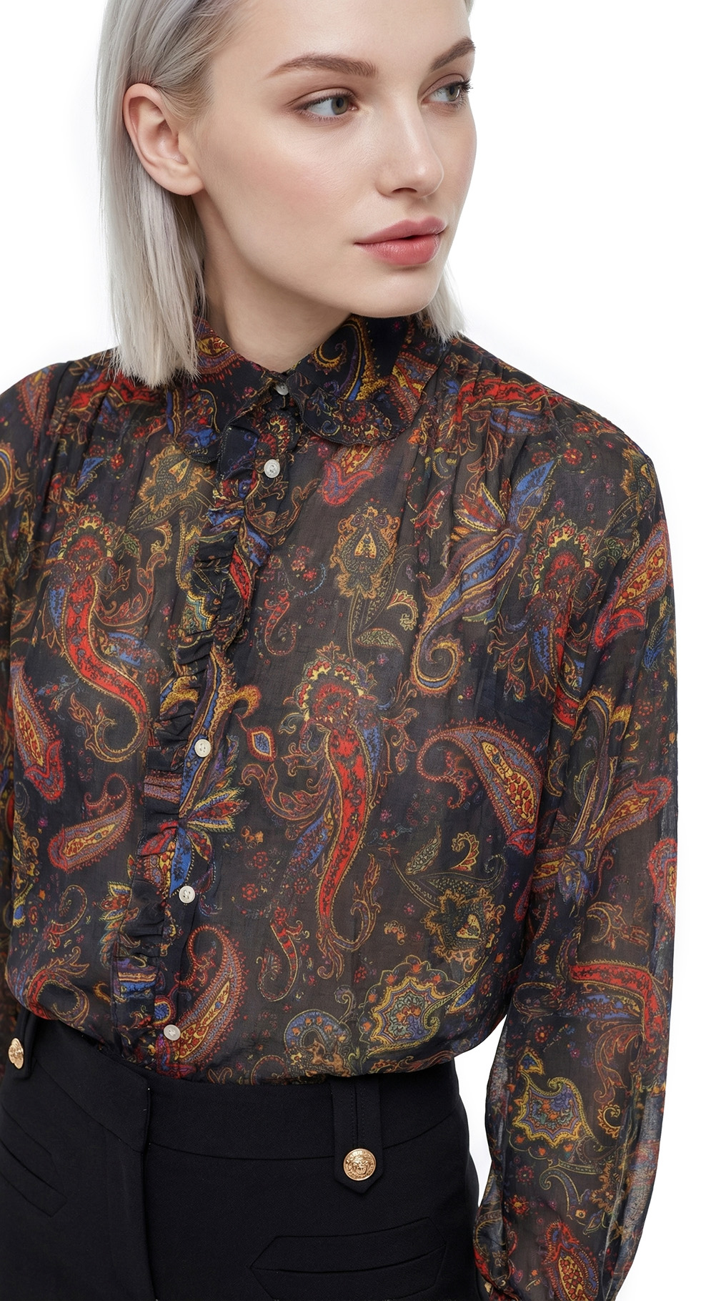 Блуза Maje, хлопок, XS-S, 40-42 — изображение 6