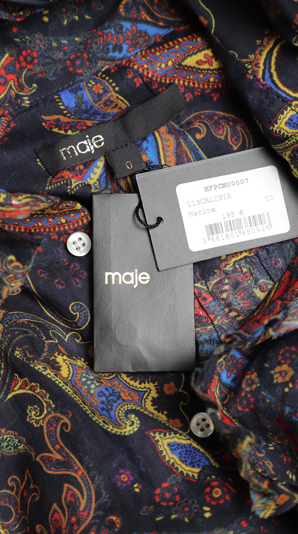 Блуза Maje, хлопок, XS-S, 40-42 — изображение 8