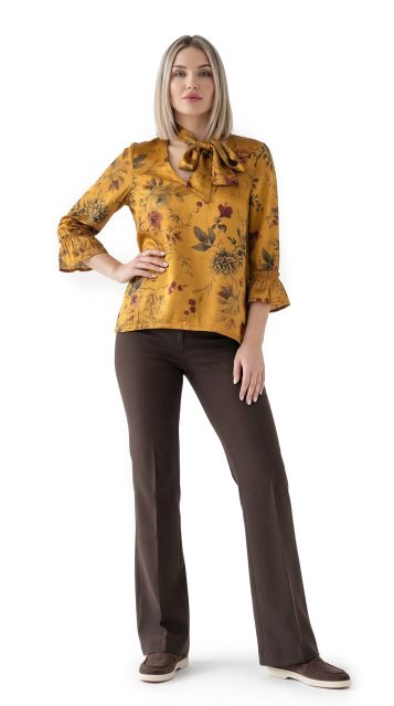 Блуза Италия, вискоза, L, 48